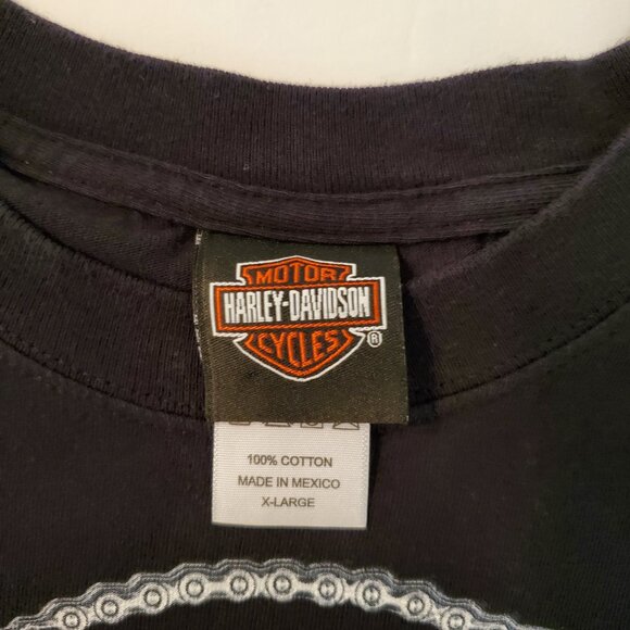 Harley Davidson black men's T shirt from Bossier City, LA, size XL, 100% cotton. - Picture 8 of 9